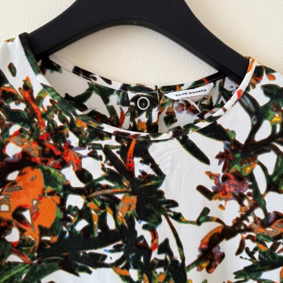 CLUB MONACO Tropical Rainforest Top - Picture 4 of 5